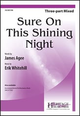 Sure on This Shining Night Three-Part Mixed choral sheet music cover